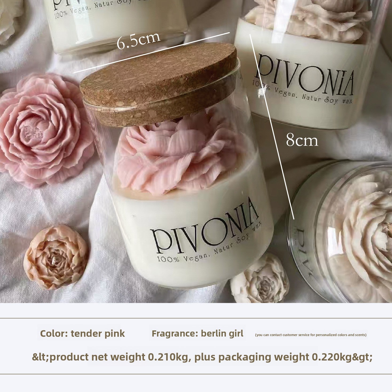 Peony Bloom Soy Candle