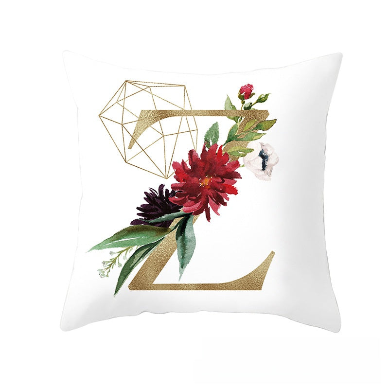 BloomLetter Decorative Pillow