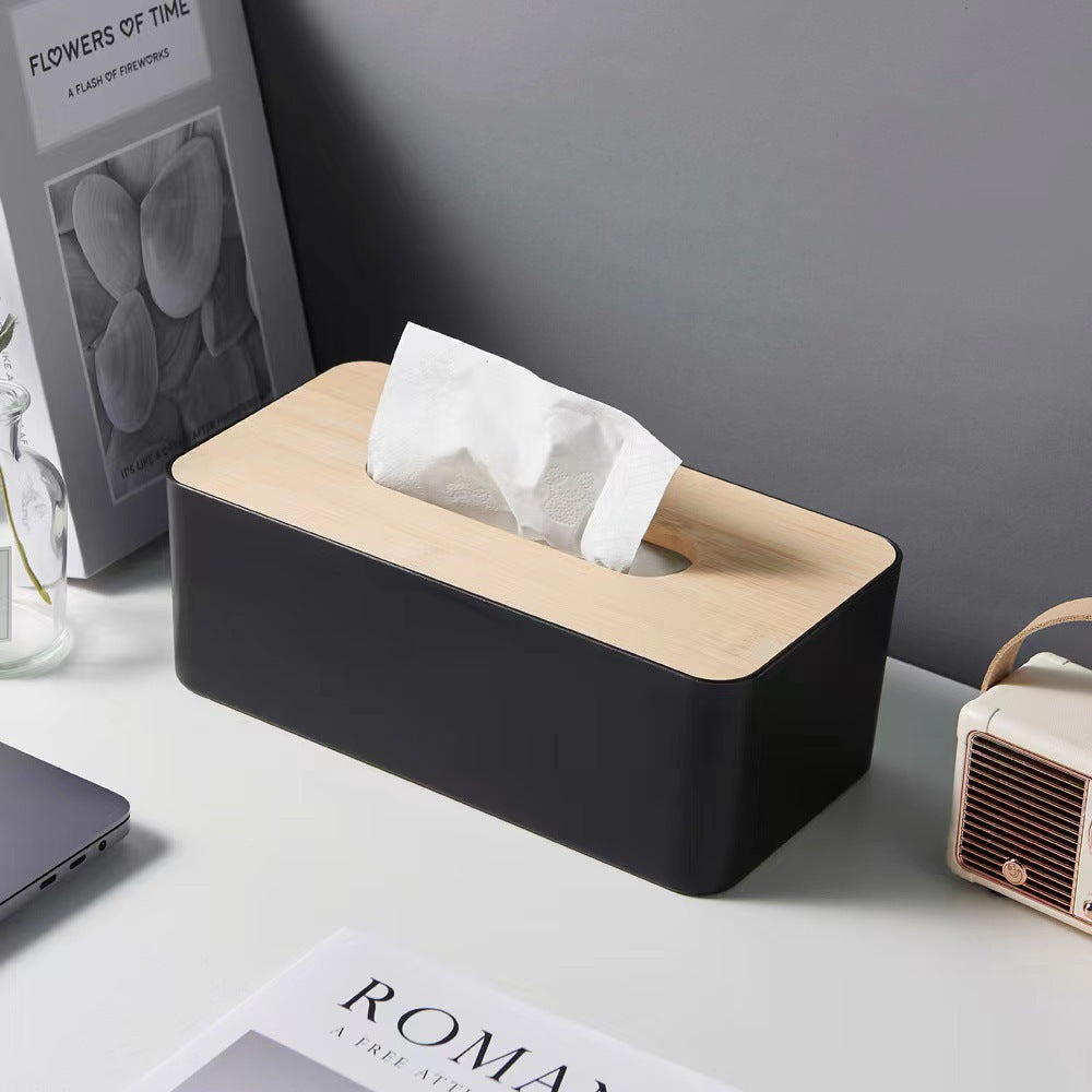 ModernTop Wood-Lid Tissue Box