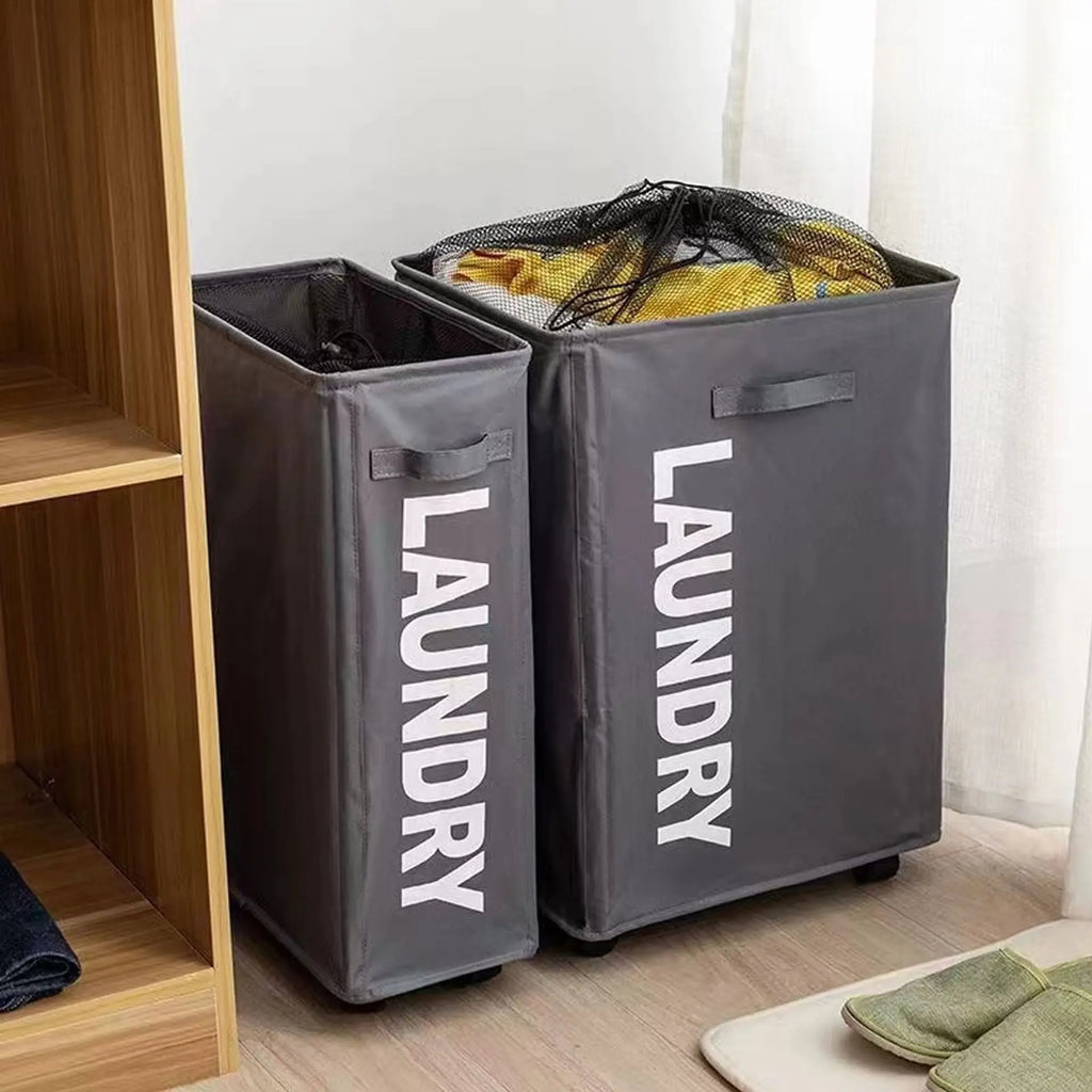 HomeFlex Rolling Laundry Basket Teemdrop