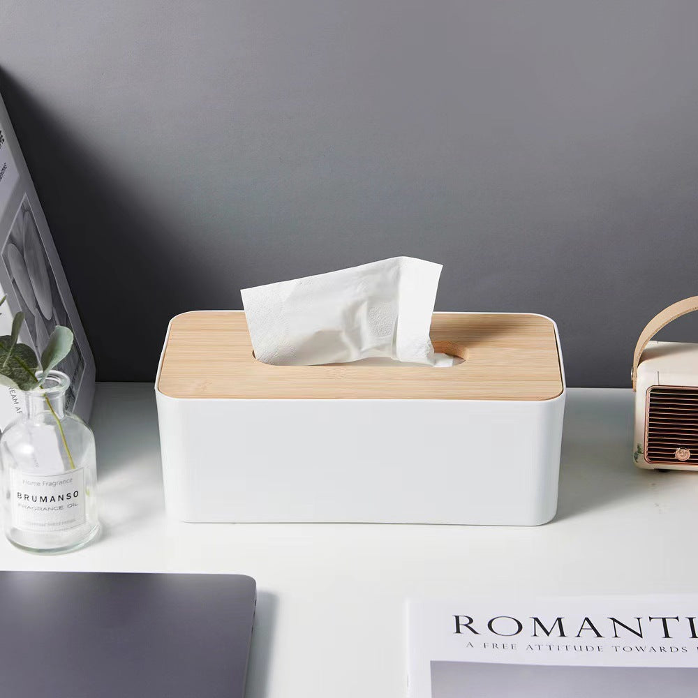 ModernTop Wood-Lid Tissue Box