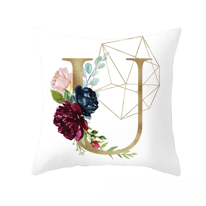 BloomLetter Decorative Pillow