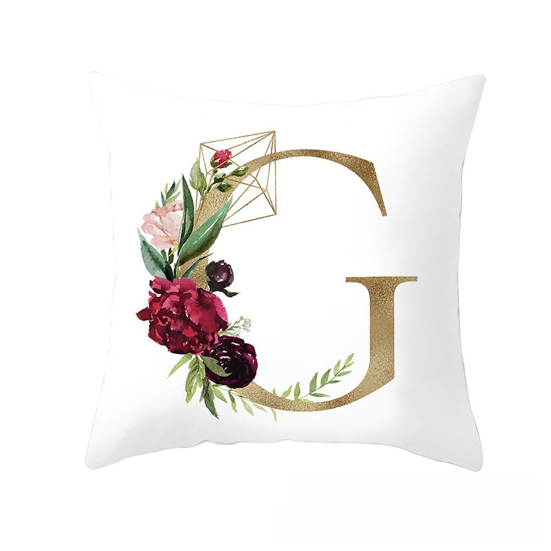 BloomLetter Decorative Pillow