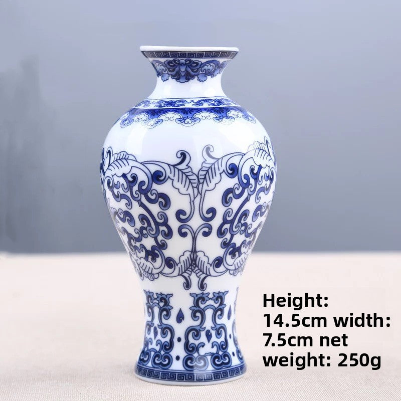 BlueBloom Porcelain Vase