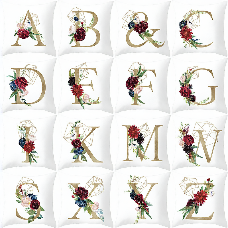 BloomLetter Decorative Pillow