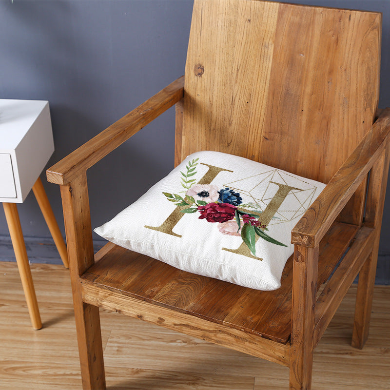 BloomLetter Decorative Pillow