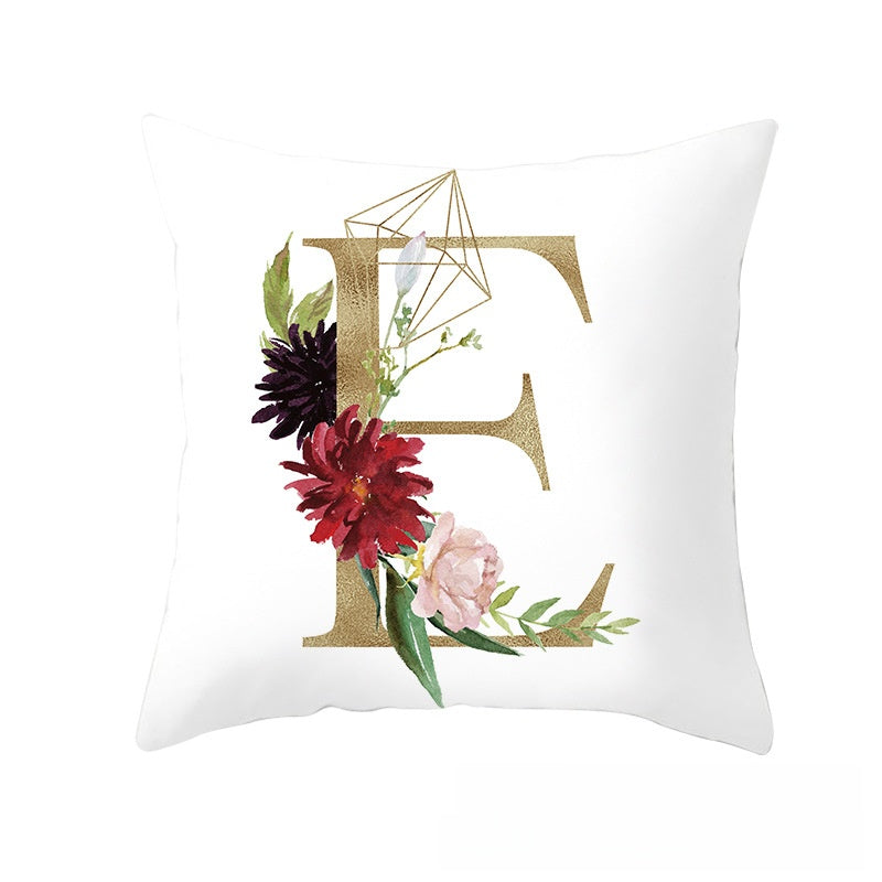 BloomLetter Decorative Pillow