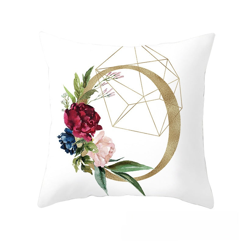 BloomLetter Decorative Pillow