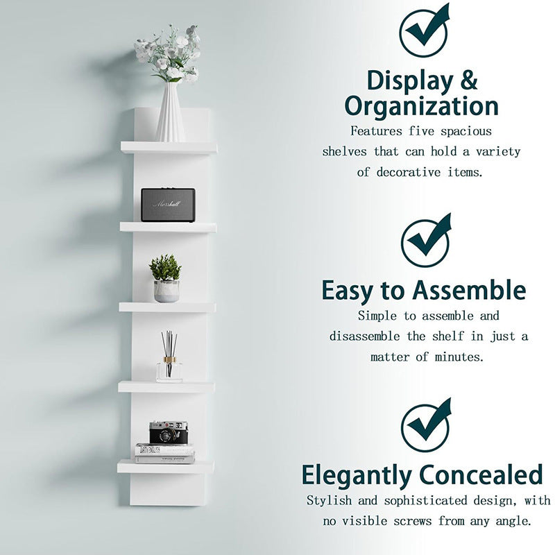 Modern Vertical Floating Shelf