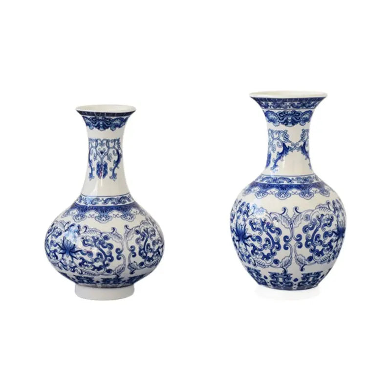 BlueBloom Porcelain Vase Teemdrop