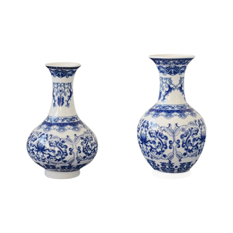 BlueBloom Porcelain Vase