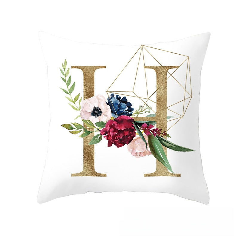 BloomLetter Decorative Pillow