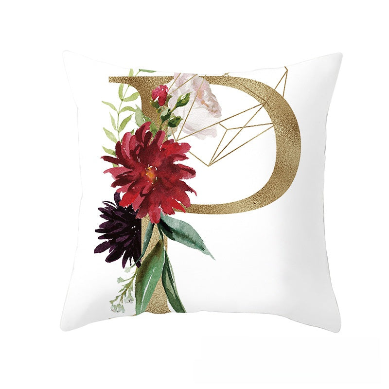 BloomLetter Decorative Pillow