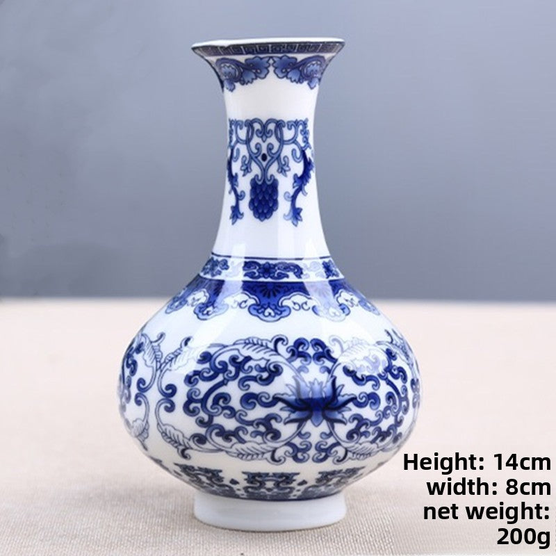 BlueBloom Porcelain Vase
