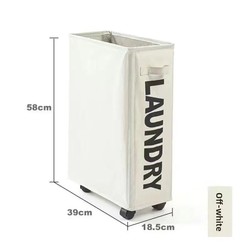 HomeFlex Rolling Laundry Basket Teemdrop