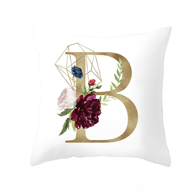 BloomLetter Decorative Pillow