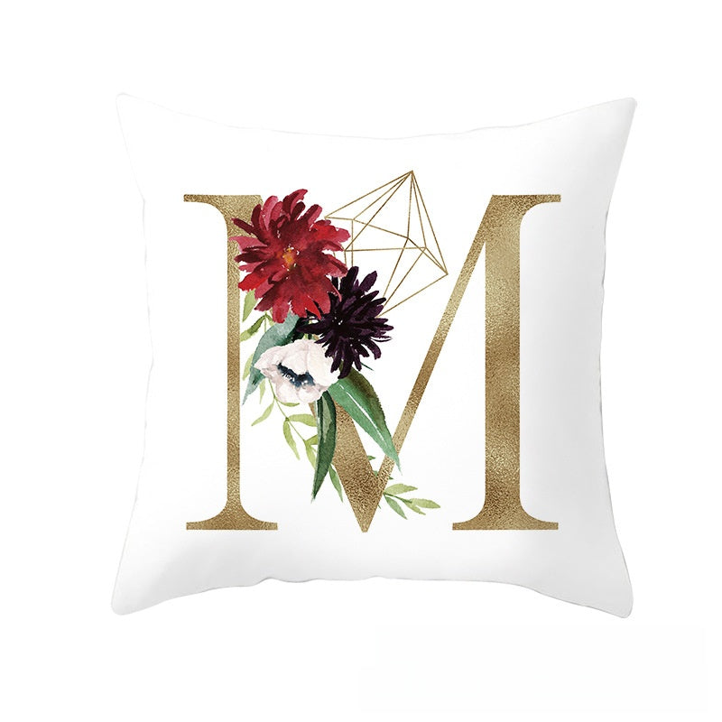 BloomLetter Decorative Pillow