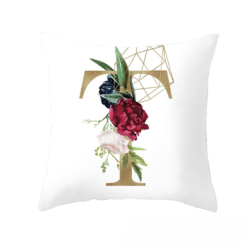 BloomLetter Decorative Pillow