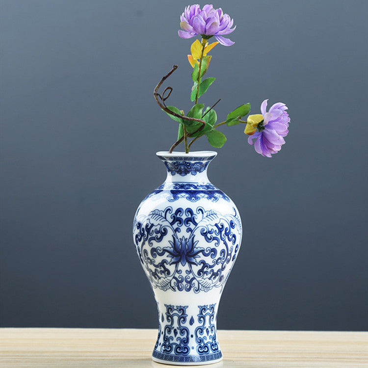 BlueBloom Porcelain Vase