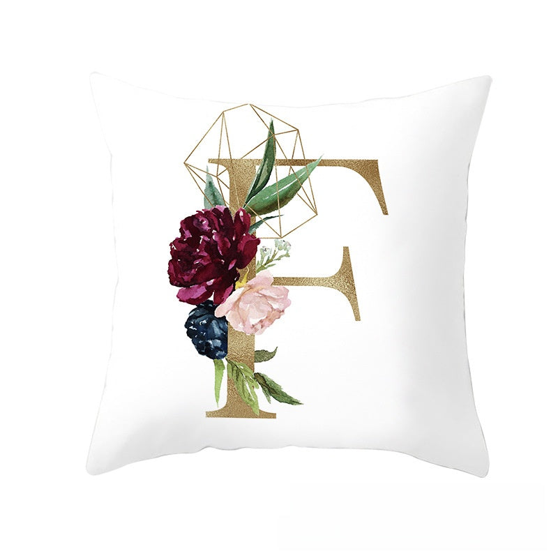 BloomLetter Decorative Pillow