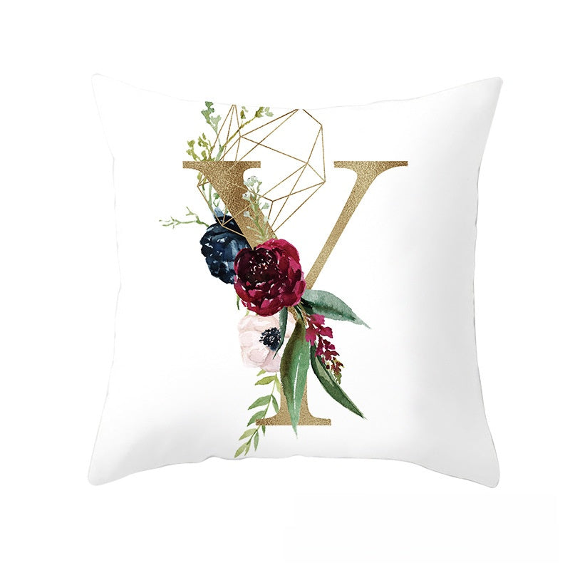 BloomLetter Decorative Pillow