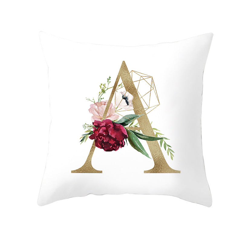 BloomLetter Decorative Pillow