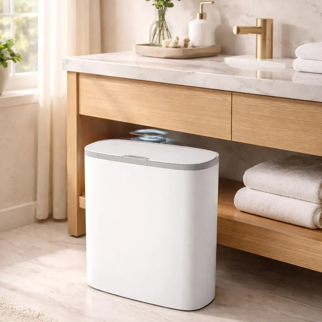 SmartSense Touchless Bathroom Trash Can Teemdrop