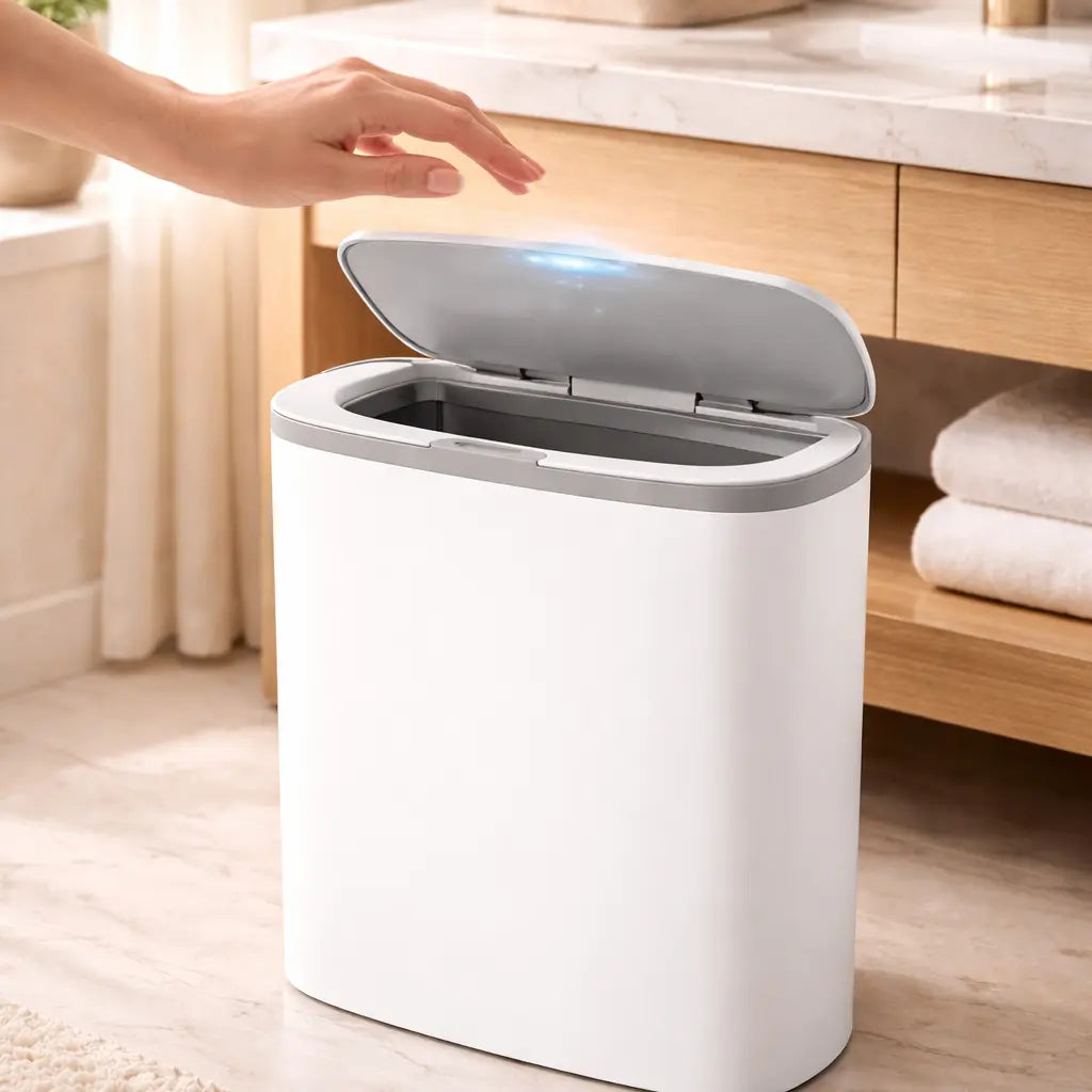 SmartSense Touchless Bathroom Trash Can Teemdrop