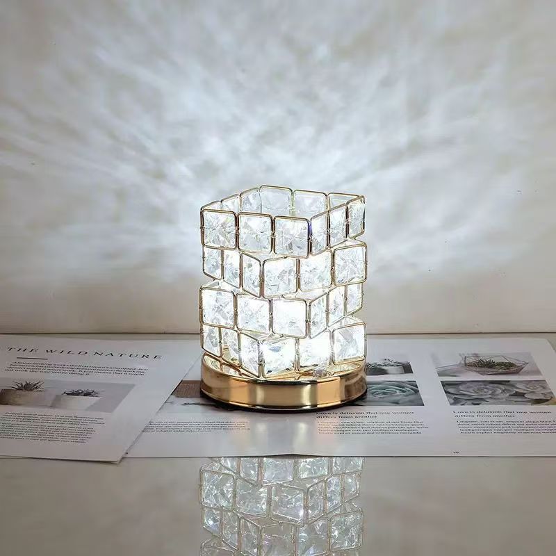 RoseGlow Crystal Night Light