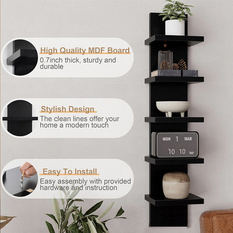 Modern Vertical Floating Shelf