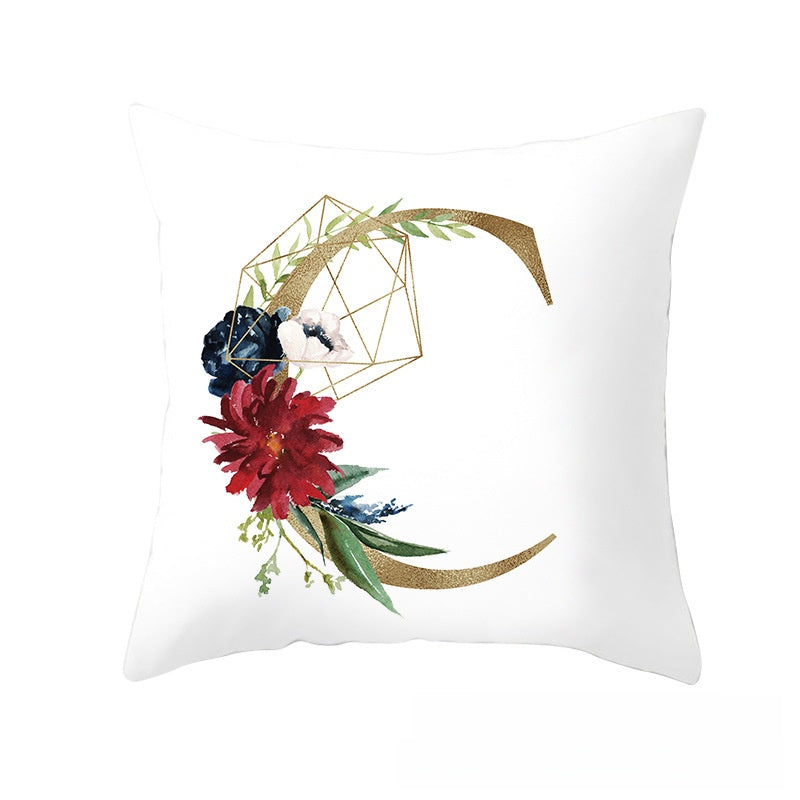 BloomLetter Decorative Pillow
