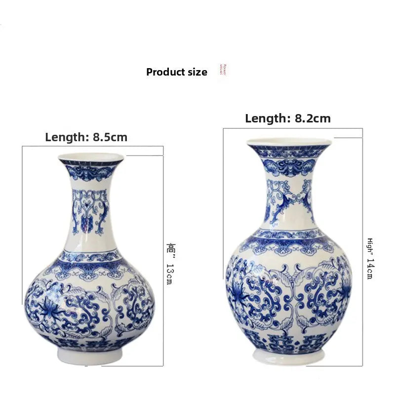 BlueBloom Porcelain Vase Teemdrop