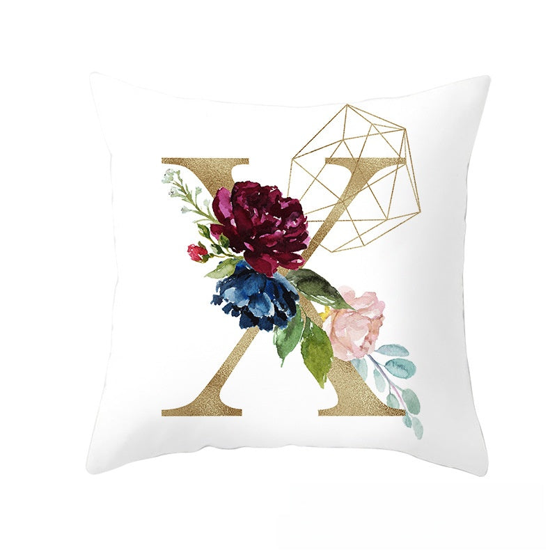 BloomLetter Decorative Pillow