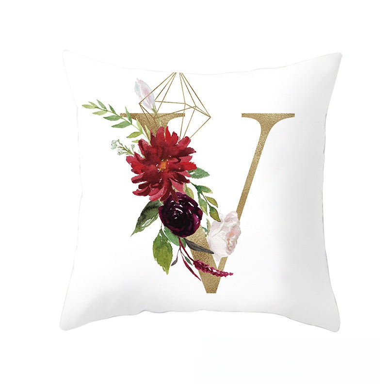 BloomLetter Decorative Pillow