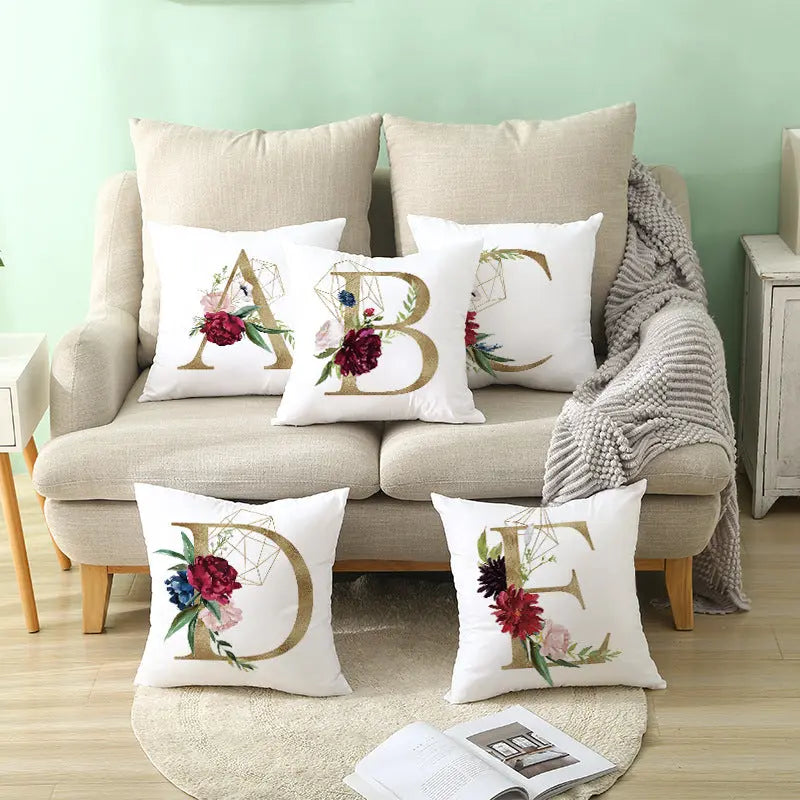 BloomLetter Decorative Pillow Teemdrop