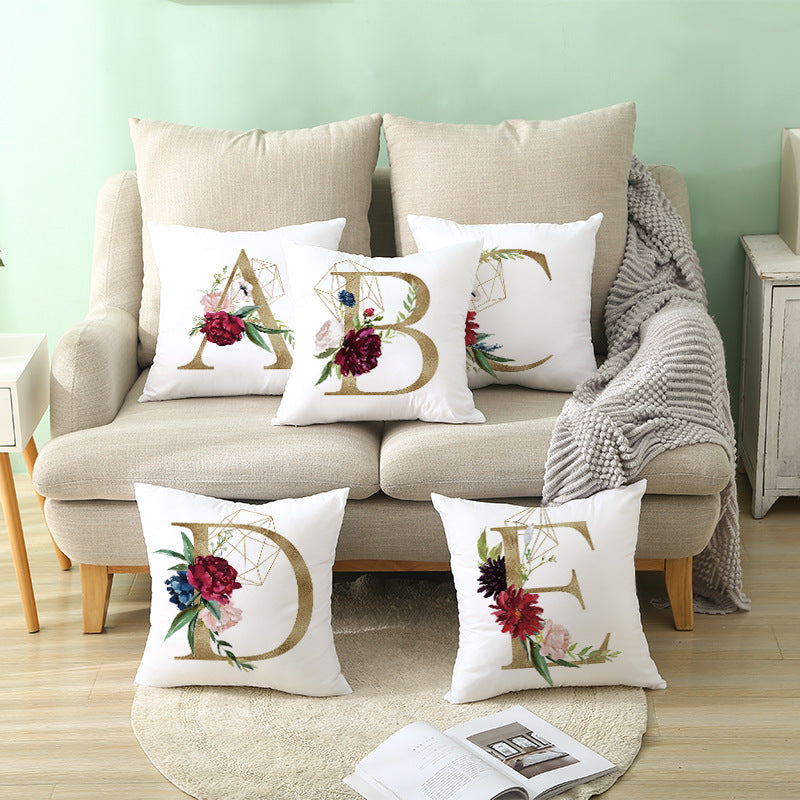 BloomLetter Decorative Pillow