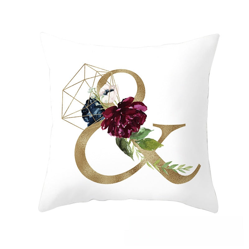 BloomLetter Decorative Pillow