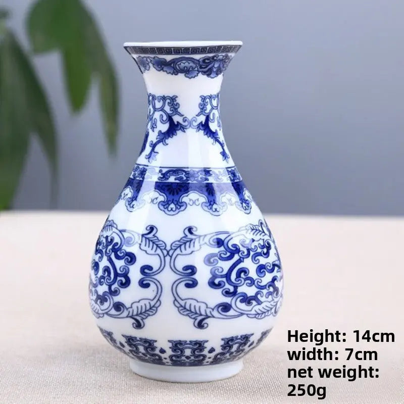 BlueBloom Porcelain Vase Teemdrop